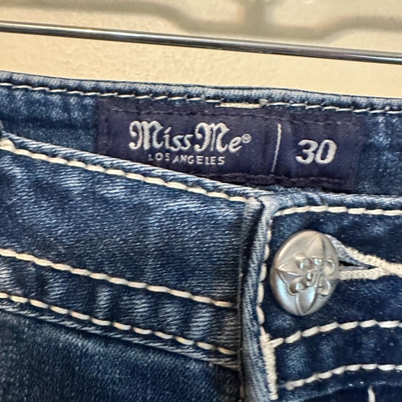 Ariat Jeans Womens 31L Dark Blue Trouser Bootcut Mid Rise Western Rodeo Flare - Picture 2 of 6